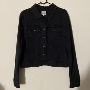 Wax Jean USA, Basic Black Denim Jacket 2XL